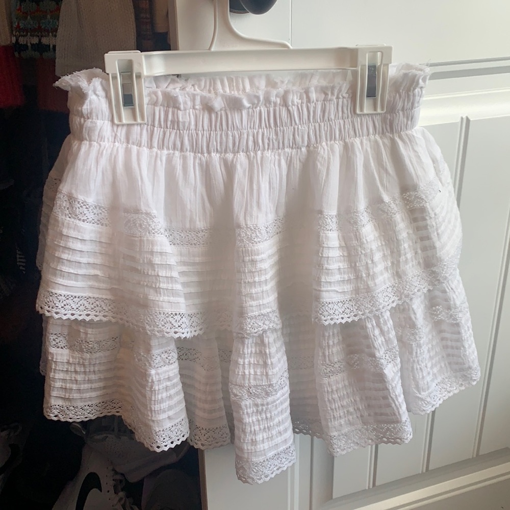 Aries white “rock n’ rag skirt” size small